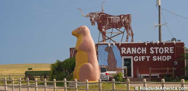 Prairie Dog statue.