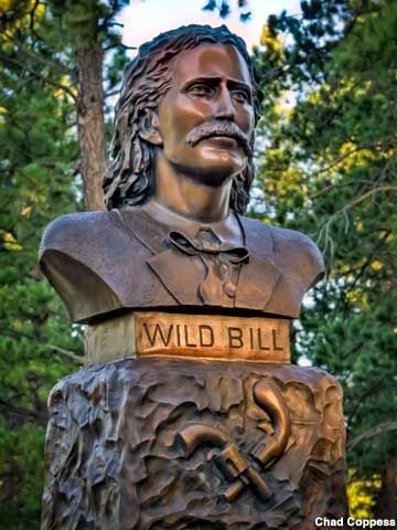 Wild Bill grave bust.