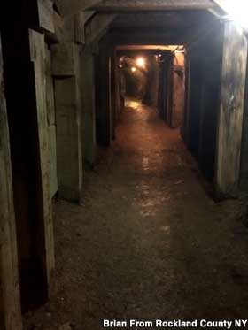 Mine corridor.