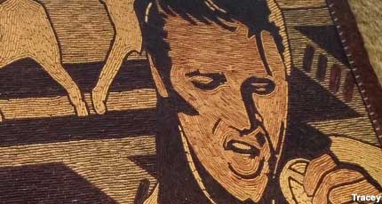 Elvis mural.