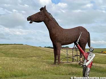 Giant horse.