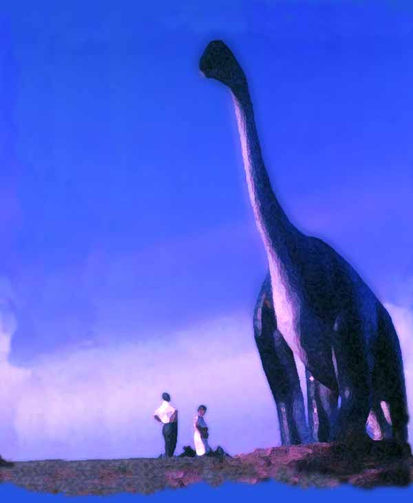 Rapid City brontosaurus, 1967.