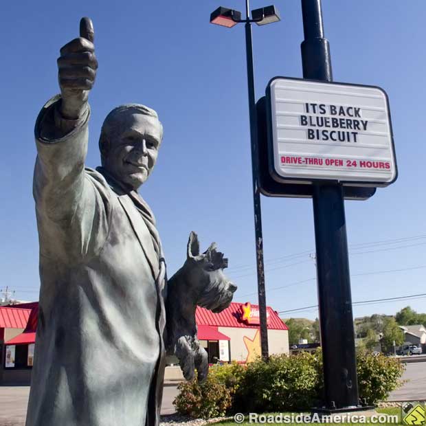 George W. Bush statue.