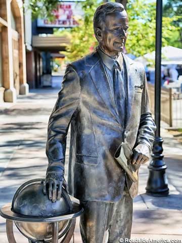 George H.W. Bush Statue.