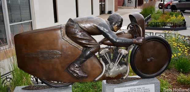 Statue of the Superfast Cyclist.