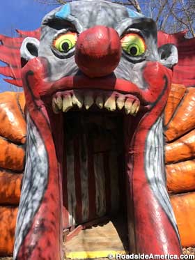 Taffy, the ravenous cannibal mascot clown of The Funhouse.