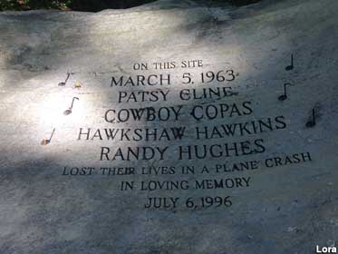 Patsy Cline memorial.