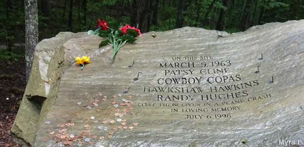 Patsy Cline Crash Site Memorial.
