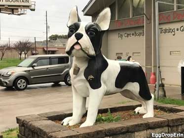 Terrier statue.