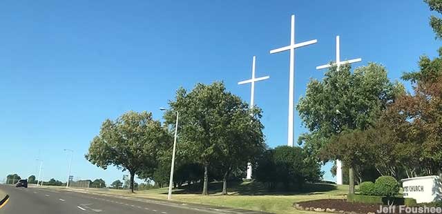 World's Tallest Three Crosses of Calvary.