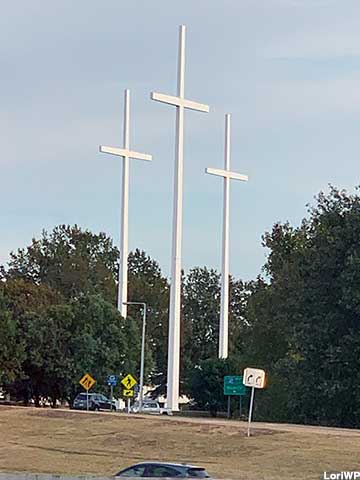 World's Tallest Three Crosses of Calvary.