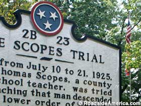 Scopes Trial historical marker.