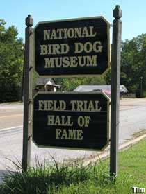 National Bird Dog Museum sign.