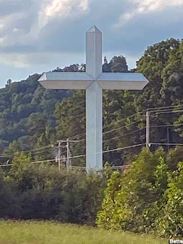 Big cross.