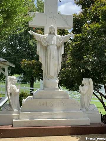 Presley family gravestone.