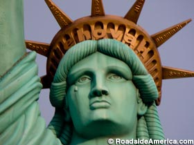 Lady Liberty cries a little.