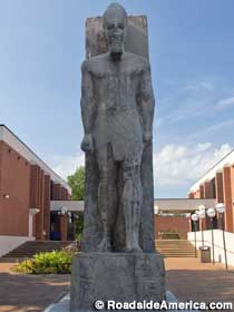 Ramesses II statue.