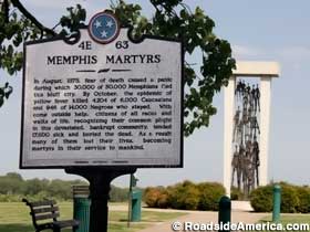 Historical marker for Memphis Martyrs.