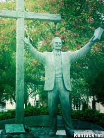 Billy Graham statue.