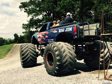 WE RODE IN A MONSTER TRUCK 