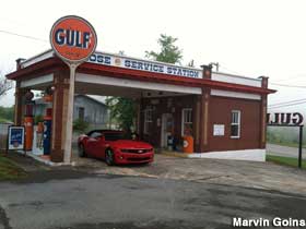 Gulf gas station.