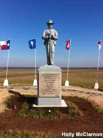 Confederate soldier statue.