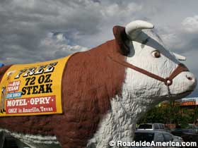 Big steer at the Big Texan.