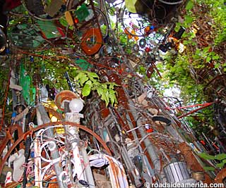 Cathedral of Junk ceiling.