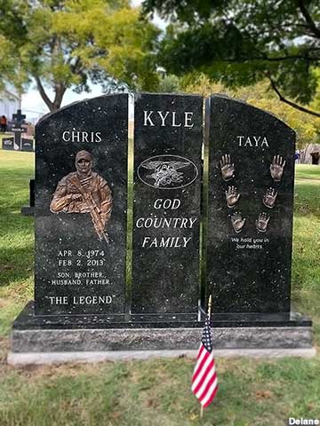 The Legend -- Chris Kyle gravestone.