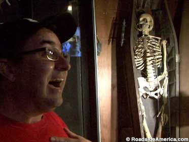 Steve Busti and the restless skeleton.