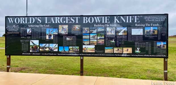 World's Largest Bowie Knife.