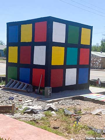Large Rubik's Cube.