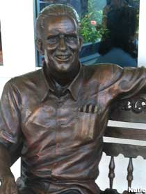 Statue of of Harmon Dobson.