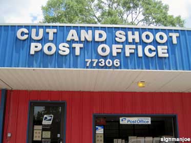 Cut and Shoot Post Office.