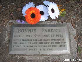 Bonnie Parker's grave.