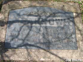 Clyde Barrow's grave.