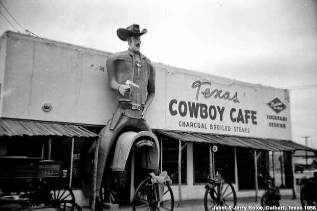 Texas Cowboy Cafe, Dalhart, Texas, 1956