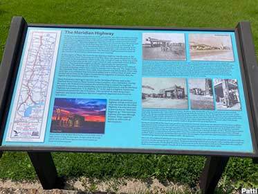 Meridian Highway history display.