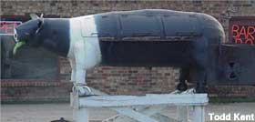 Mobile Pig Barbecue Pit.