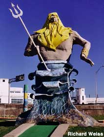 Neptune statue.