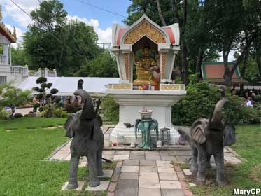 Temple outdoor shrine.