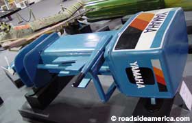 Yamaha outboard motor coffin.