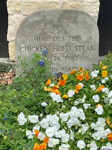 Grave of Chicken Fried Steak.