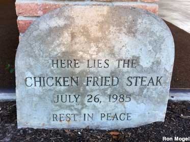 Chicken Fried Steak grave.