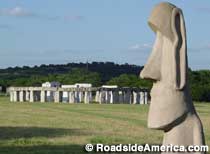 Stonehenge II and Easter Island Heads.