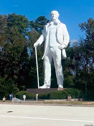 Sam Houston statue.