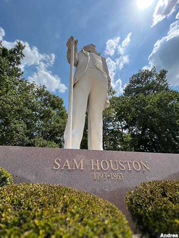 Giant Statue of Sam Houston.