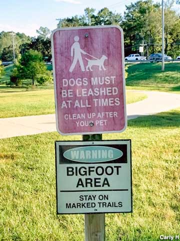 Bigfoot Area sign.