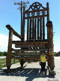Texas Giant Rocking Chair, Cedar Rocking Chairs Texas