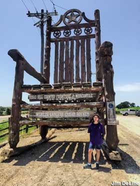 Texas Giant Rocking Chair, Cedar Rocking Chairs Texas